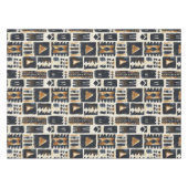 Abstract modderlakenpatroon tafelkleed (Voorkant (Horizontaal))