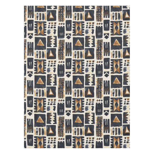 Abstract modderlakenpatroon tafelkleed (Voorkant)