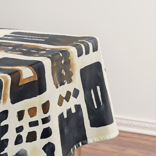 Abstract modderlakenpatroon tafelkleed (Voorbeeld)