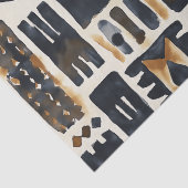 Abstract modderlakenpatroon tissuepapier (Detail)