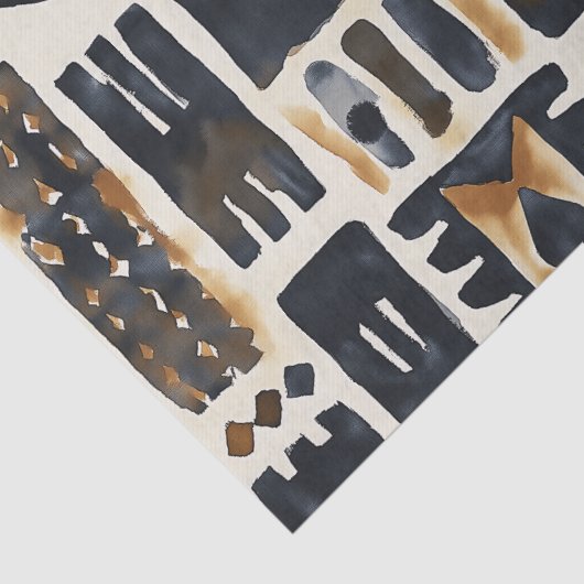 Abstract modderlakenpatroon tissuepapier (Detail)