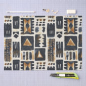 Abstract modderlakenpatroon tissuepapier (Craft)