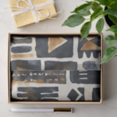 Abstract modderlakenpatroon tissuepapier (Geschenk)