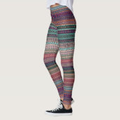 Abstract modelontwerp met tribale strips leggings (Links)