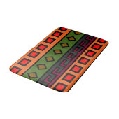 Abstract modern Afrikaans kleurrijk patroon Badmat (Gekanteld)