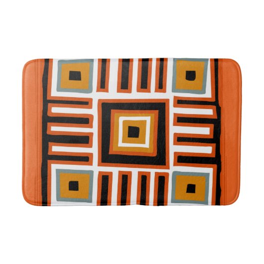Abstract modern Afrikaans tribale patroon Badmat (Voorkant)