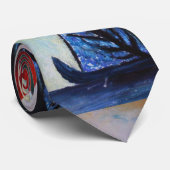 Abstract Modern Art Painting Stropdas (Opgerold)