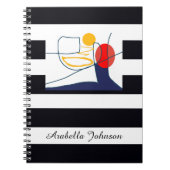 Abstract Modern Art Personalized Name Classic Chic Notitieboek (Voorkant)