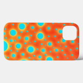 Abstract modern Art Turquoise Oranje Case-Mate iPhone Case (Achterkant (horizontaal))