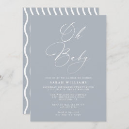 Abstract modern Baby shower | Uitnodiging