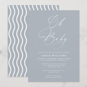 Abstract modern Baby shower Uitnodiging