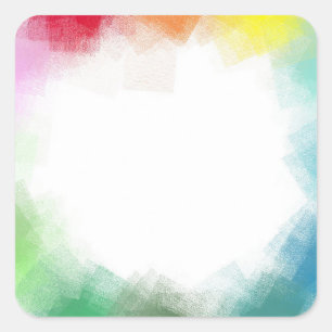 Abstract Modern Blanco Sjabloon Aangepast Blauw Gr Vierkante Sticker