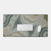 Abstract Modern Blauw Trendy Naam Cool Bureaumat (Keyboard & Muis)