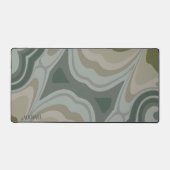 Abstract Modern Blauw Trendy Naam Cool Bureaumat (Voorkant)