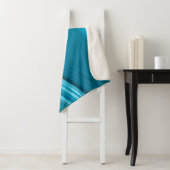 Abstract modern Blauwgroen blauw zwembad Klein Sherpa Deken (In situ)