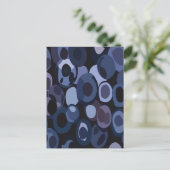 Abstract Modern Blueberry Briefkaart (Staand voorkant)