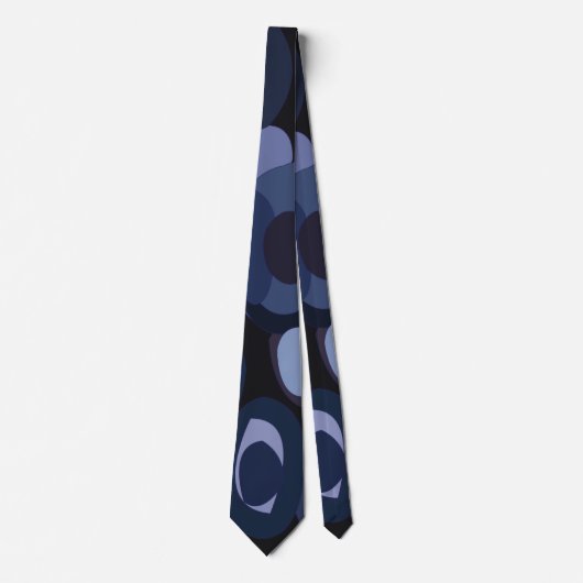 Abstract Modern Blueberry Stropdas (Voorkant)