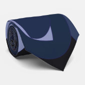 Abstract Modern Blueberry Stropdas (Opgerold)