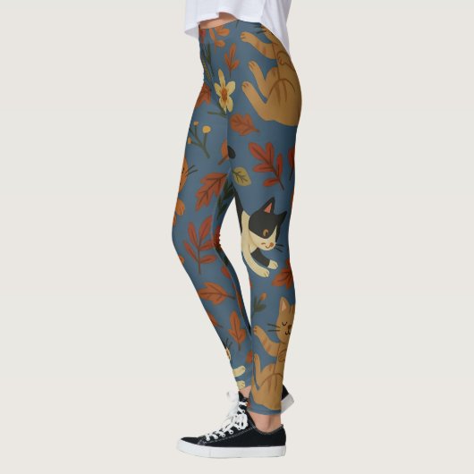 Abstract Modern Collage Artistic Pattern Leggings (Links)