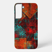 Abstract Modern Colourful Cool Artistic Pattern Samsung Galaxy Hoesje (Achterkant)
