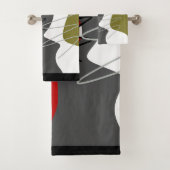 Abstract, modern, creatief, toegepast Sierkussen Bad Handdoek (Insitu)