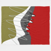 Abstract, modern, creatief, toegepast Sierkussen Fleece Deken (Voorkant (Horizontaal))