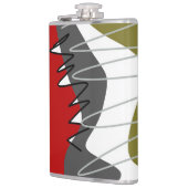 Abstract, modern, creatief, toegepast Sierkussen Heupfles (Links)