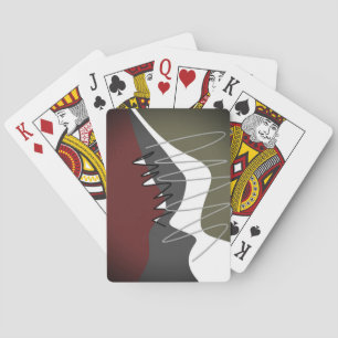 Abstract, modern, creatief, toegepast Sierkussen Pokerkaarten