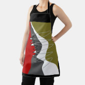 Abstract, modern, creatief, toegepast Sierkussen Schort (Insitu)