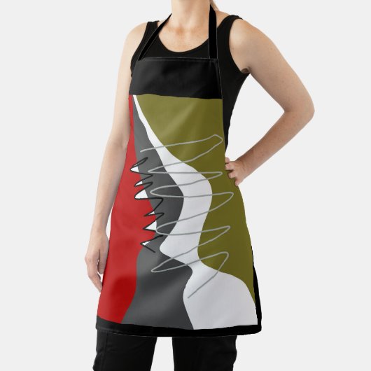 Abstract, modern, creatief, toegepast Sierkussen Schort (Insitu)