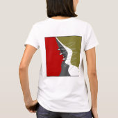 Abstract, modern, creatief, toegepast Sierkussen T-shirt (Achterkant)