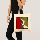 Abstract, modern, creatief, toegepast Sierkussen Tote Bag (Voorkant (product))