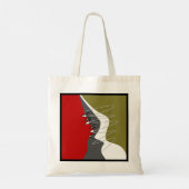 Abstract, modern, creatief, toegepast Sierkussen Tote Bag (Achterkant)