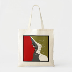 Abstract, modern, creatief, toegepast Sierkussen Tote Bag