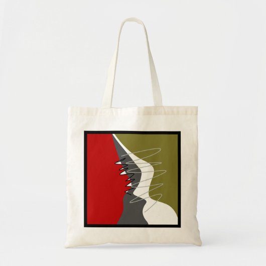 Abstract, modern, creatief, toegepast Sierkussen Tote Bag (Voorkant)