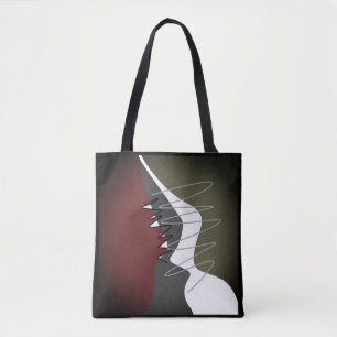 Abstract, modern, creatief, toegepast Sierkussen Tote Bag