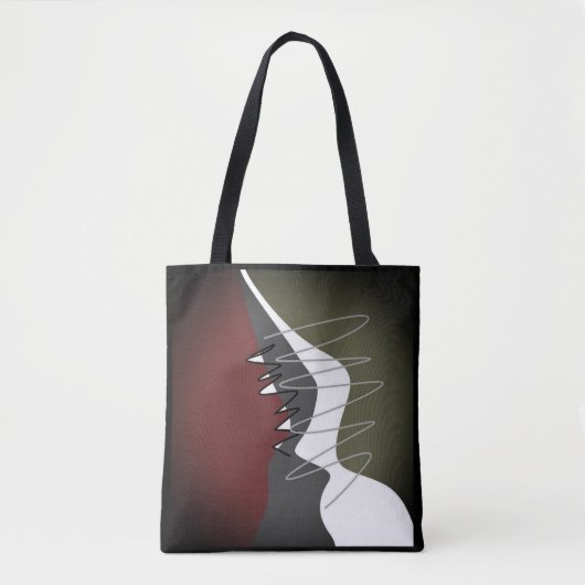 Abstract, modern, creatief, toegepast Sierkussen Tote Bag (Voorkant)