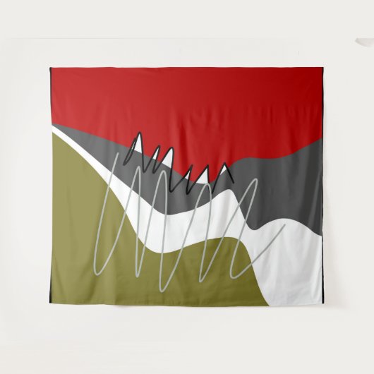 Abstract, modern, creatief, toegepast Sierkussen Wandkleed (Voorkant (horizontaal))