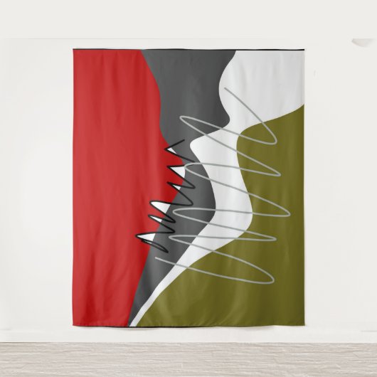 Abstract, modern, creatief, toegepast Sierkussen Wandkleed (Voorkant)