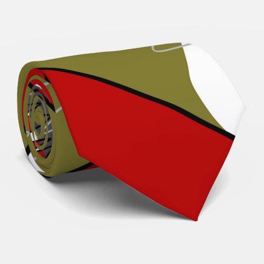 Abstract, modern, creatief, toegepast stropdas (Opgerold)