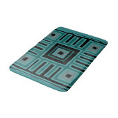 Abstract modern deco kleurrijk Afrikaans boho patr Badmat (Gekanteld)