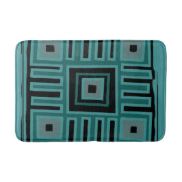Abstract modern deco kleurrijk Afrikaans boho patr Badmat