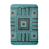 Abstract modern deco kleurrijk Afrikaans boho patr Badmat (Voorkant Verticaal)