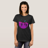Abstract Modern Desert Southwest Cactus Western Sc T-shirt (Voorkant volledig)