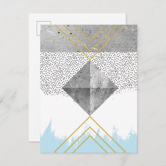 Abstract modern design briefkaart (Voorkant / Achterkant)