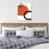 Abstract modern design canvas afdruk (Insitu (Slaapkamer))