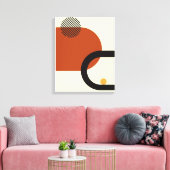 Abstract modern design canvas afdruk (Insitu (Woonkamer))