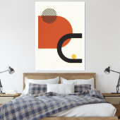 Abstract modern design canvas afdruk (Insitu (Slaapkamer))
