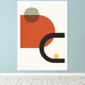 Abstract modern design canvas afdruk (Insitu (Houten vloer))