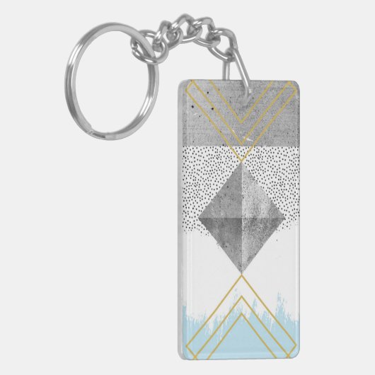 Abstract modern design sleutelhanger (Voorkant Links)